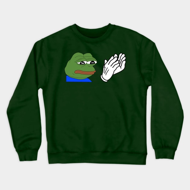 FeelsBadMan Clap Crewneck Sweatshirt by Limepally